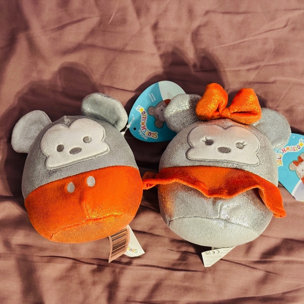 Squishmallows - Disney 100 Mickey and Minnie Plush Set